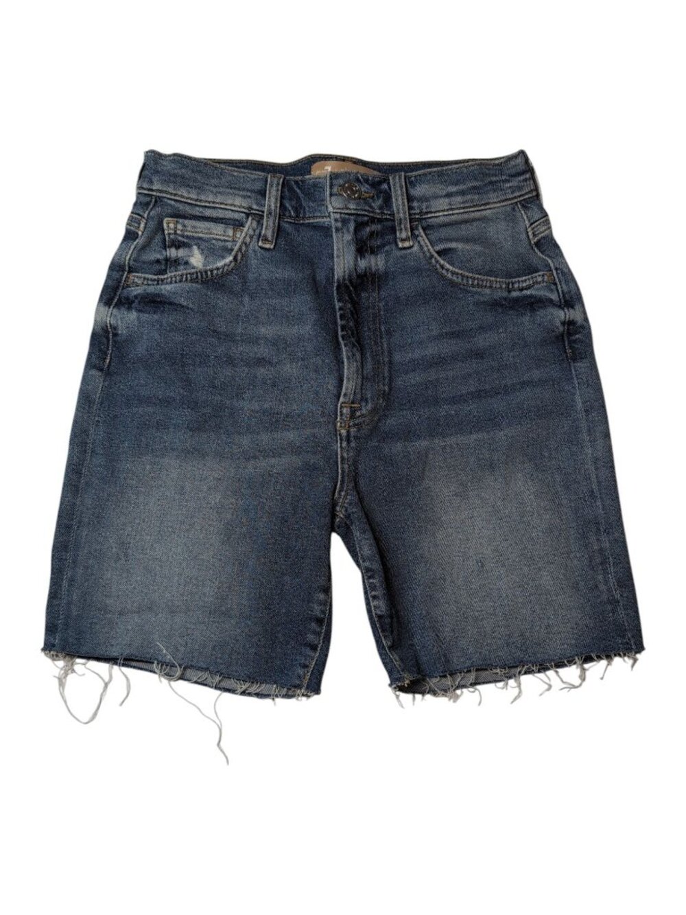 7 For All Mankind Luxe Vintage Iris Blue Denim Cutoff Shorts Womens Size 27 NWD